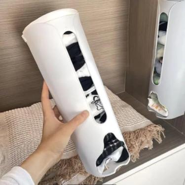 Imagem de Kit 2 Puxa Saco de Parede Porta Sacola Dispenser Plástico