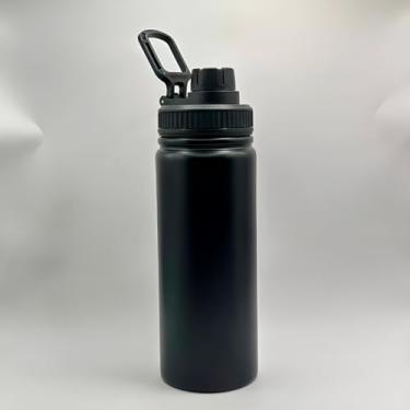 Imagem de Garrafa Térmica de Aço Inoxidável, 800ml, Isolamento Térmico, Tampa Antivazamento, Livre de BPA, Design Ergonômico (Preto)