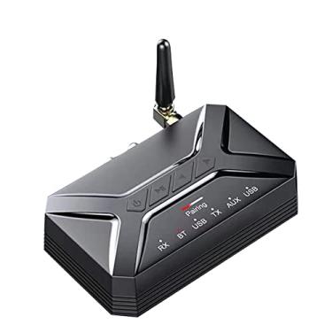 Imagem de Transmissor Bluetooth 5.0 + EDR DC5V e adaptador receptor Bluetooth com cabo de carregamento USB tipo C e cabo de áudio de 3,5 mm para RCA