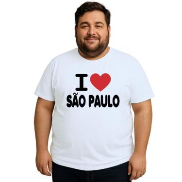 Imagem de Camiseta Eu Amo São Paulo I Love SP Estampa Personalizada - UseP4, Bra