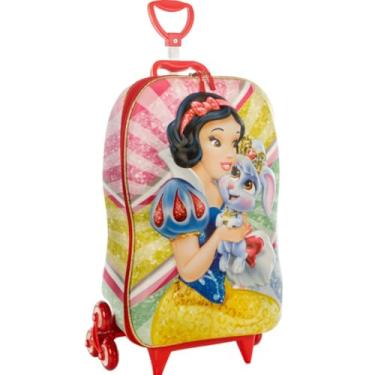 Imagem de Mala Infantil 3D com Rodinhas, Multicolorida, 50x20x26cm, 20 Litros, EVA e Poliéster, Sistema 3 Rodas, Acima de 3 Anos