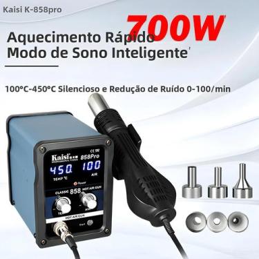 Imagem de Pistola De Calor Kaisi 858Pro 700W Com Bico De 5mm, Aquecimento Rápido