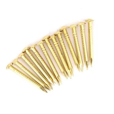 Imagem de Naroote Prego de Latão de, 100 Peças, Cabeça Redonda, Acessórios de Hardware para Substituição Perfeita Em Reparo de Móveis, 10mm/15mm/18mm/22mm (18 mm de comprimento)