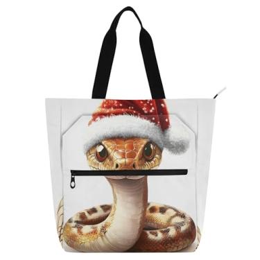 Imagem de GAIGEO Bolsa de trabalho feminina para o festival de primavera de ano novo, bolsa de lona com zíper, bolsa de praia, bolsas de viagem, amantes de livros