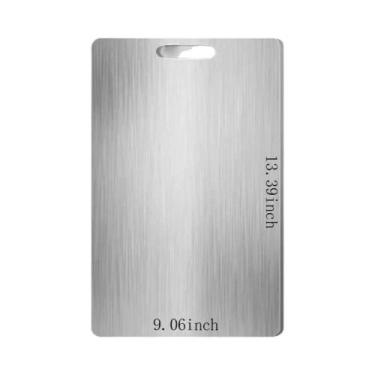 Imagem de Tábua De Corte De Aço Inoxidável Reforçada De Dupla Face Para Cozinha 