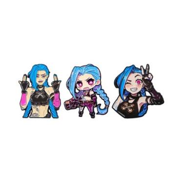 Imagem de Pins De Esmalte De Personagens De Jogos De Anime, Broche, Distintivo P