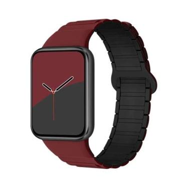 Imagem de Pulseira Magnética De Silicone Para Xiaomi MiBand 8 pro 9 pro Redmi Wa