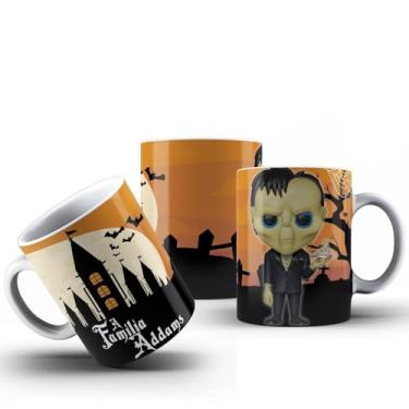 Imagem de Caneca Família Addams Todos Os Personagens Filme Porcelana 325ml (LURCH)