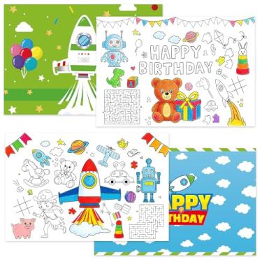 Imagem de Jogo americano descartável Cartoon Story – Pacote com 36 lembrancinhas de aniversário com tema de brinquedo, artigos americanos para festas