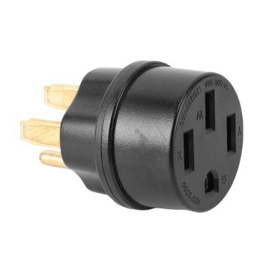 Imagem de Hilitand Adaptador de Gerador Plug, Adaptador de Cabo de Alimentação do Gerador para Serviço Pesado 4 NEMA 14-50P para NEMA 14-50R 50A 12500W para Equipamentos Industriais de