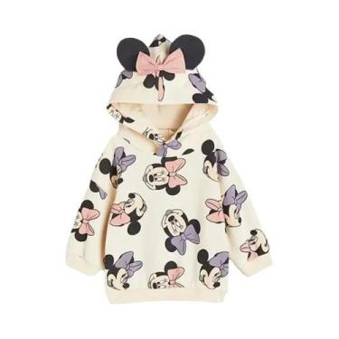Imagem de Conjunto De Moletom Minnie Para Meninas Com Manga Longa Moda De Outono