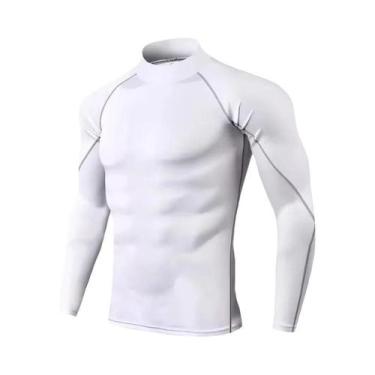 Imagem de Camiseta De Compressão Masculina De Manga Longa, Roupas Esportivas, T-