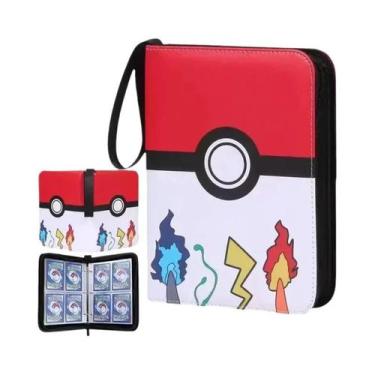 Imagem de Álbum Protetor De Cartas Pokémon Com 400 Bolsos, Capa Com Zíper Para C