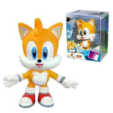 Imagem de Fandom Box Boneco Tails Sonic The Hedgehog Em Vinil 10cm Líder Brinque