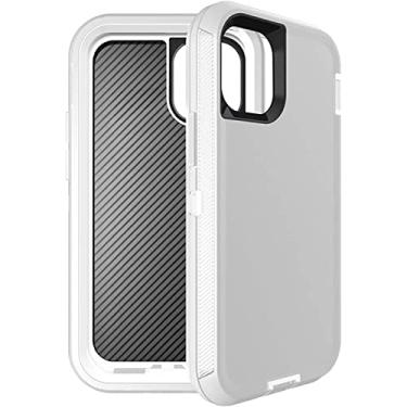 Imagem de KKFAUS Capa compatível com iPhone 12 Pro Max, capa protetora resistente à prova de choque anti-riscos capa de silicone TPU antiderrapante para iPhone 12 Pro Max 6,7 polegadas (cor: prata)