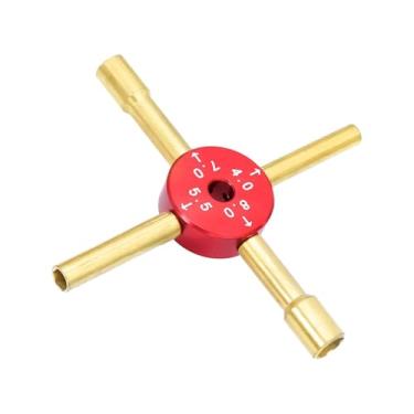 Imagem de Dynwave Chave Allen de 4mm, 5,5mm, 7mm e 8mm para Carro RC, Ferramenta Compacta e Robusta para Reparo de Rodas em Escalas 1/10 1/16.