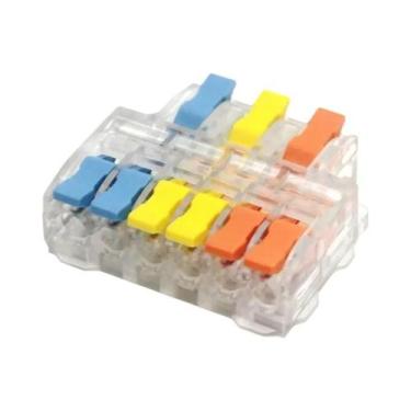 Imagem de Conectores Rápidos Mini Para Fiação 10-50 PCS, Bloco Terminal Elétrico