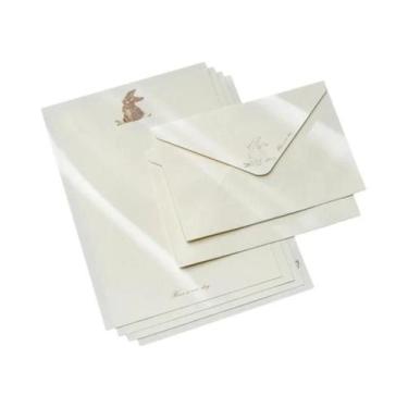 Imagem de Conjunto de 4 cartas + 2 envelopes, planejador romântico, cartão de fe