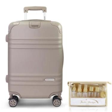 Imagem de Mala de Viagem Bordo Pequena Bagagem de Mão Rígida ABS 10 KG Aprovada 