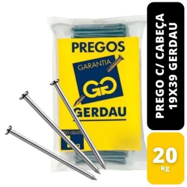 Imagem de Prego C/ Cabeça 19x39-3.1/2x9 20kg Gerdau