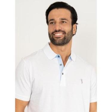 Imagem de Camisa Polo Aleatory Lisa Pound Branca-Masculino