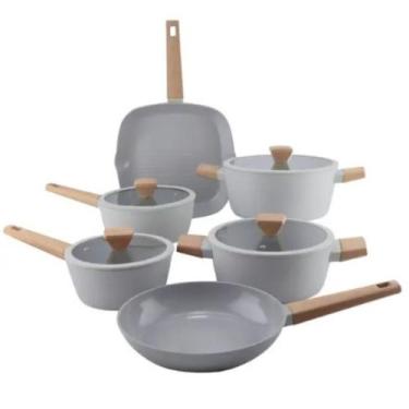 Imagem de Jogo De Panelas Indução 6 Peças Cinza Norma Fracalanza