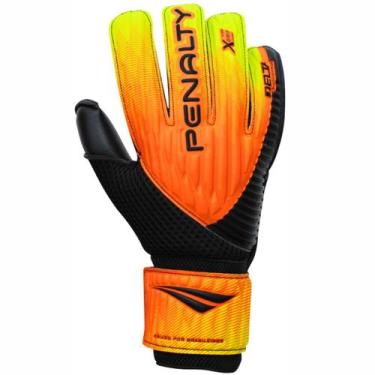 Imagem de Luva Goleiro Penalty Delta Training, Laranja, Amarelo, Preto, 11
