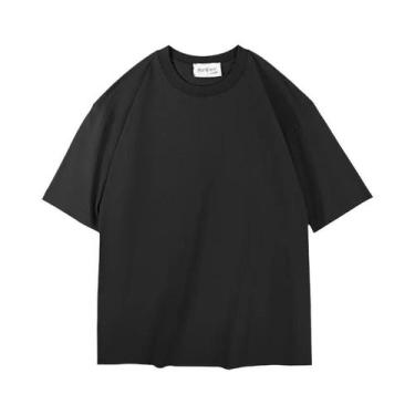 Imagem de Camiseta Branca Oversized Feminina 260 GSM Casual Streetwear Unissex E