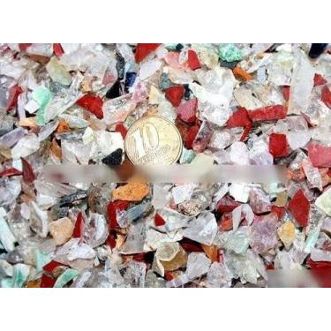 Imagem de Cascalho Bruto  Miúda 500g Pedras Mistas pra Orgonite - CristaisdeCurv
