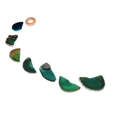 Imagem de Mensageiro dos Ventos Chapa de Agata Verde Paz eCalma  APTO - Cristais