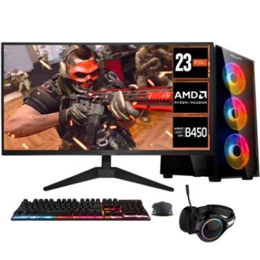 Imagem de PC Gamer Completo Bluepc Legacy - Amd Ryzen 5 5600gt, 16gb Ram, Radeon Vega 7, Monitor 23", Kit Game