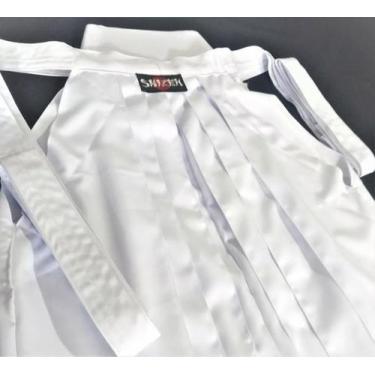 Imagem de Kimono Hakama De Aikido Branco Em Tecido Brim Algodão Shizen Tamanho:U