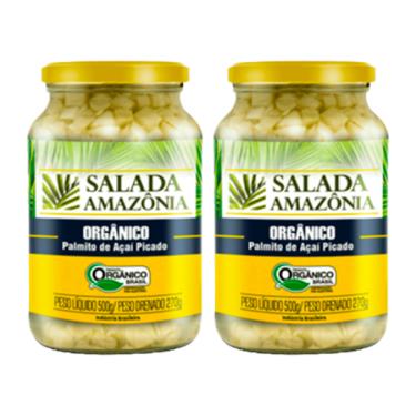Imagem de Kit 2X: Palmito Açaí Picado Orgânico Salada Amazônia 500g