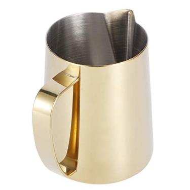 Imagem de Phefop Jarra de café, Jarra de Espuma de Aço Inoxidável 304 Com Bico de águia para Latte Art, Xícara de Espuma de Leite Multiuso Durável para Casa e Cafeterias (600ml)