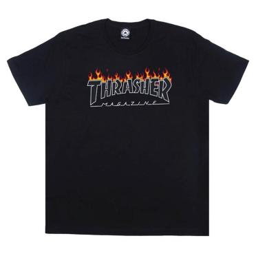 Imagem de Camiseta Thrasher Magazine Schorched - Preto-Masculino