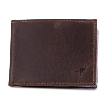 Imagem de Carteira Porta Cartão Compacta Slim Couro Bovino com plástico - Ello G