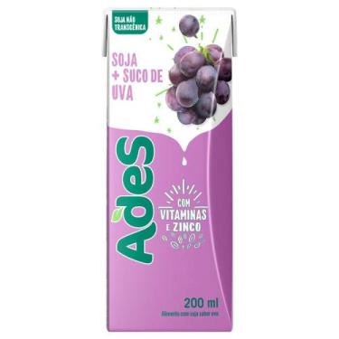 Imagem de Bebida de Soja Sabor Uva Ades 200ml
