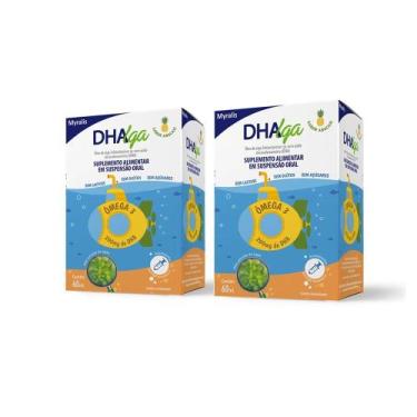 Imagem de Kit DHAlga Suspensão Oral Sabor Abacaxi 60ML c/ 2 un.