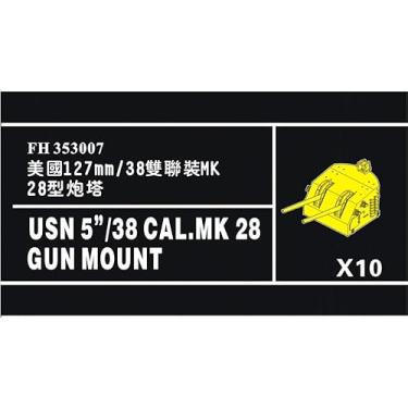 Imagem de MRY-SFW Flyhawk PE 1/350 USN 12.7 cm/38 Cal.MK 28 Suporte de arma (conjunto com 10) FH353007