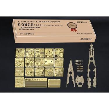 Imagem de Flyhawk FH380001 WWII IJN Battleship Kongo Medalha de Ouro Edição para FUJIMI 6000