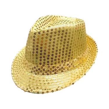 Imagem de Chapéu De Cowboy Unissex Com Lantejoulas Brilhantes E Miçangas Para Fe