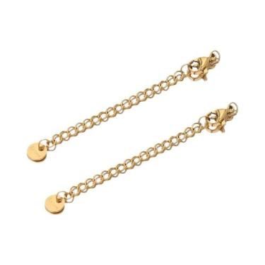 Imagem de Correntes De Extensão Em Aço Inoxidável Com Fechos Lagosta De Cauda Es