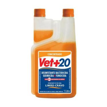 Imagem de Desinfetante vet+20 limão-cravo 1l