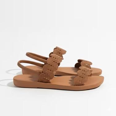 Imagem de Sandália Feminina Arazzou Rasteirinha Elegante Confortável 2026 (Marrom, BR, Adulto, Numérico, 34)