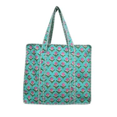 Imagem de COTSILER Sacolas femininas leves de viagem bolsa de ombro de algodão para compras de mercearia e praia, Design nº 12, Large