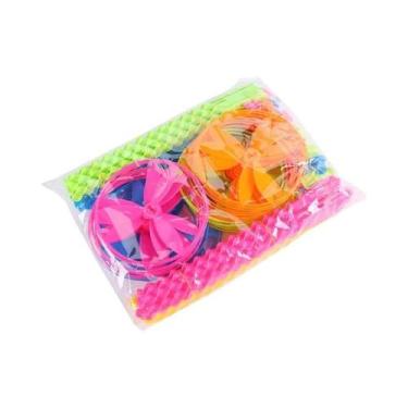 Imagem de Brinquedos De Disco Voador Coloridos De Empurrar À Mão, 20 Conjuntos/S