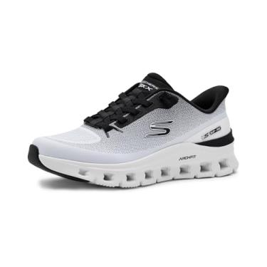 Imagem de Skechers Tênis masculino Arch Fit Glide-Step Pro Hands Free Slip-in, Branco/preto, 39