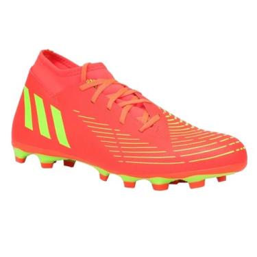Imagem de Chuteira Campo Adidas Predator Edge 4 Tamanho:39;Cor:Vermelho e Preto