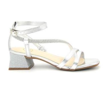 Imagem de Sandalia Molekinha 2347.117 Salto Festa Infantil Menina-Feminino
