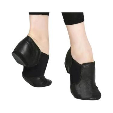 Imagem de Sapatos De Dança Infantil Em Couro Legítimo Para Jazz, Salsa, Ballet E